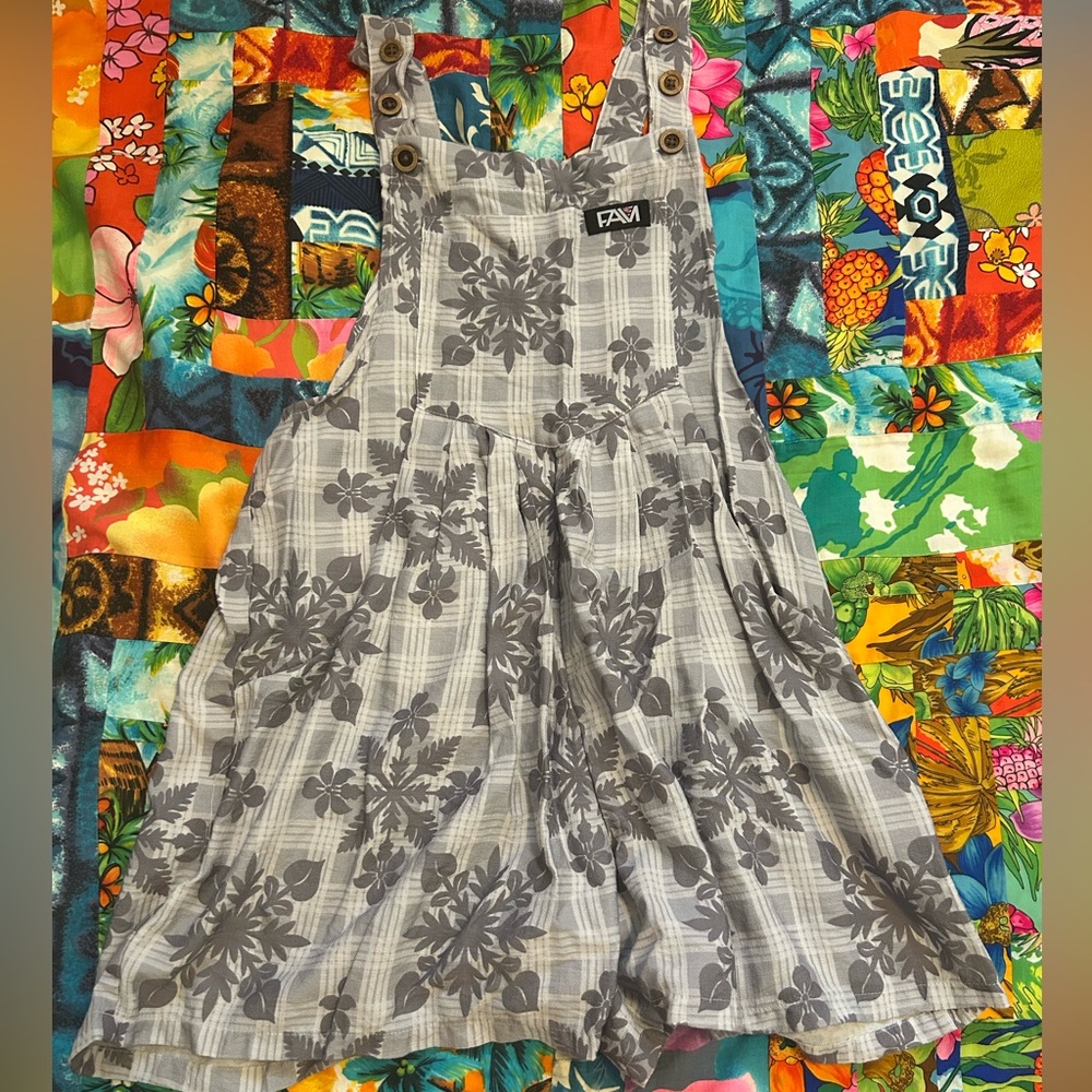 FAM Hawaiʻi palaka quilt romper